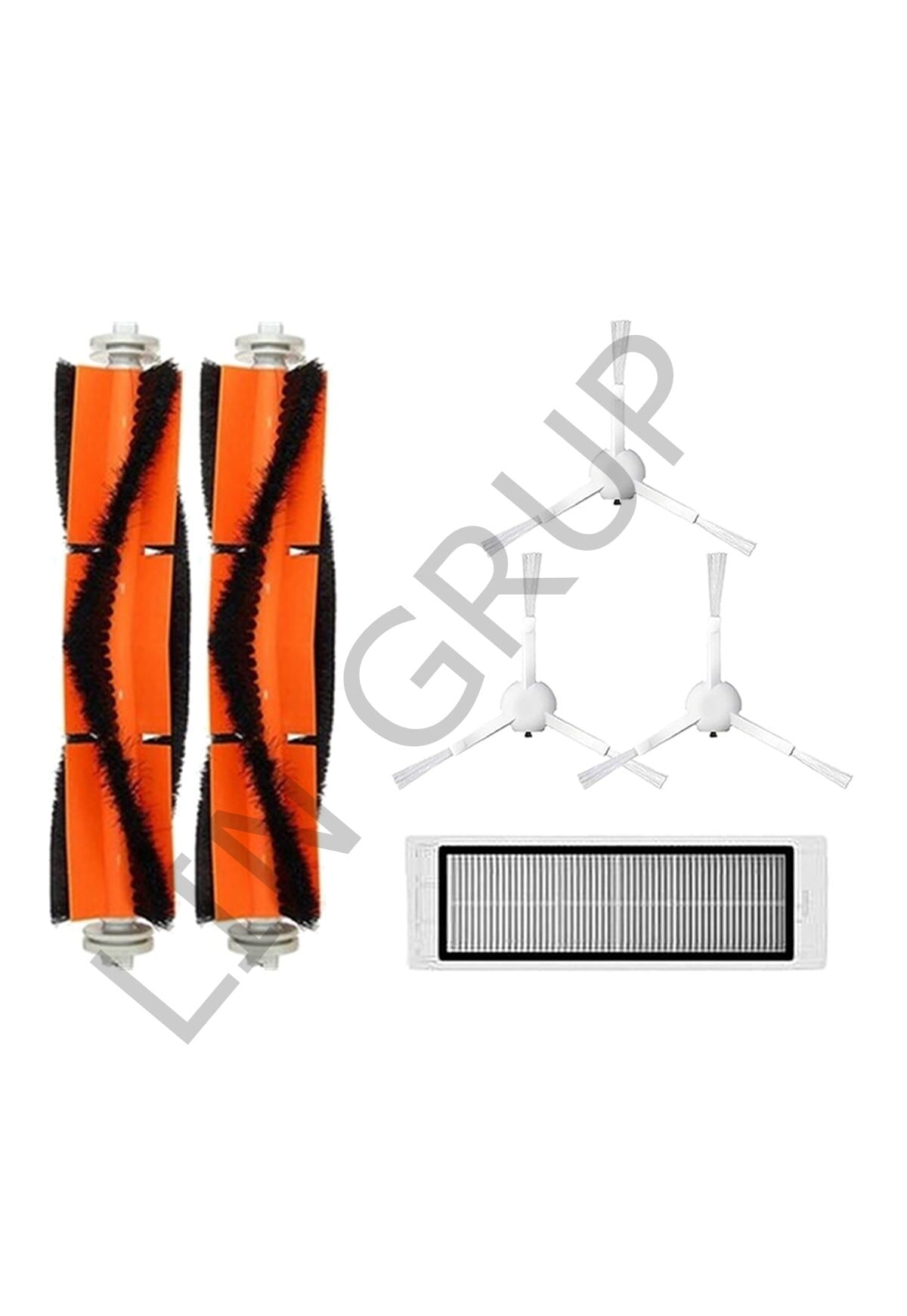 Xiaomi Vacuum Mop 1C (STYTJ01ZHM) Robot Süpürge Uyumlu 6'lı Yedek Parça Seti