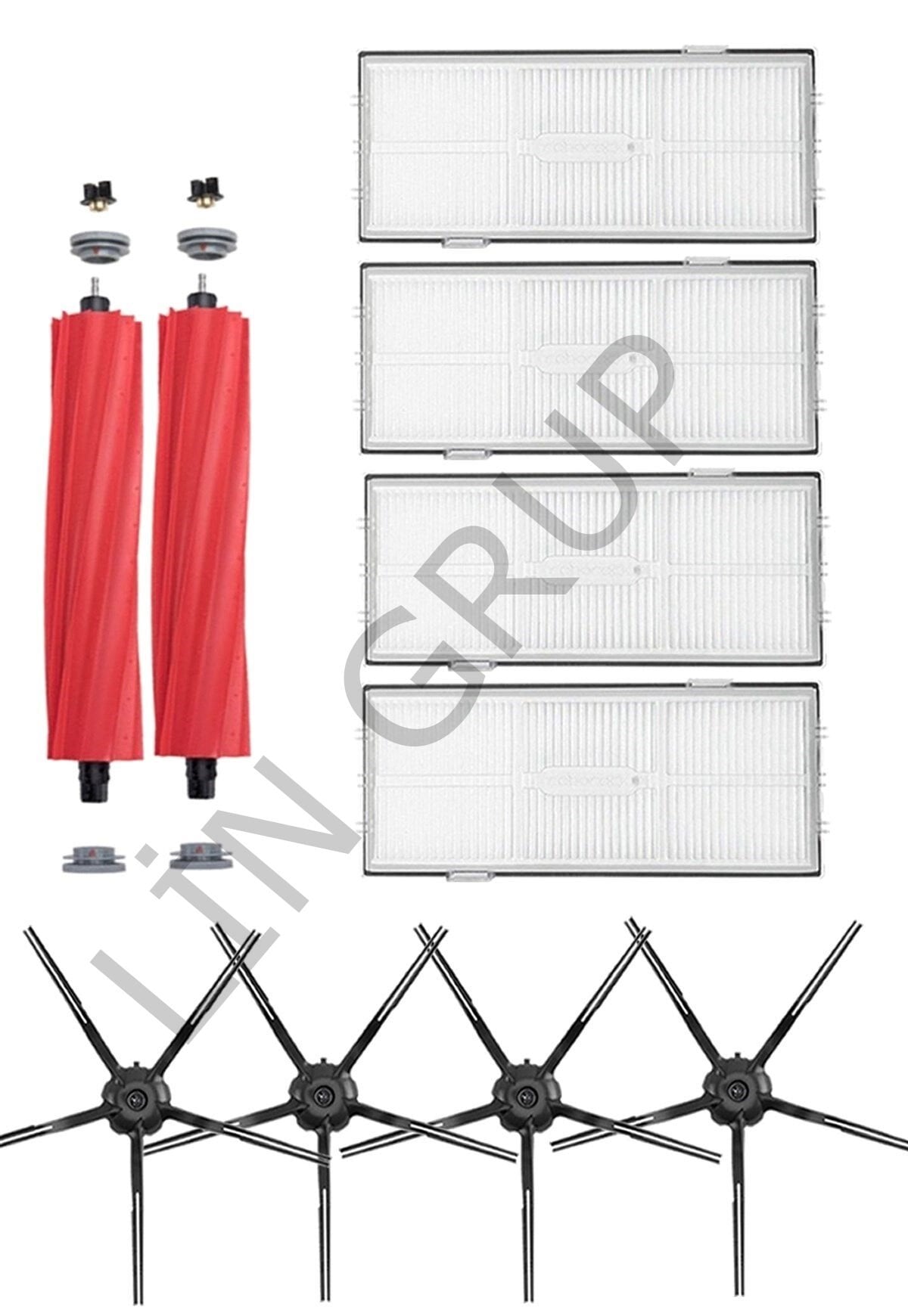 Roborock S7 Max V Robot Süpürge Uyumlu 10'lu Yedek Parça Seti