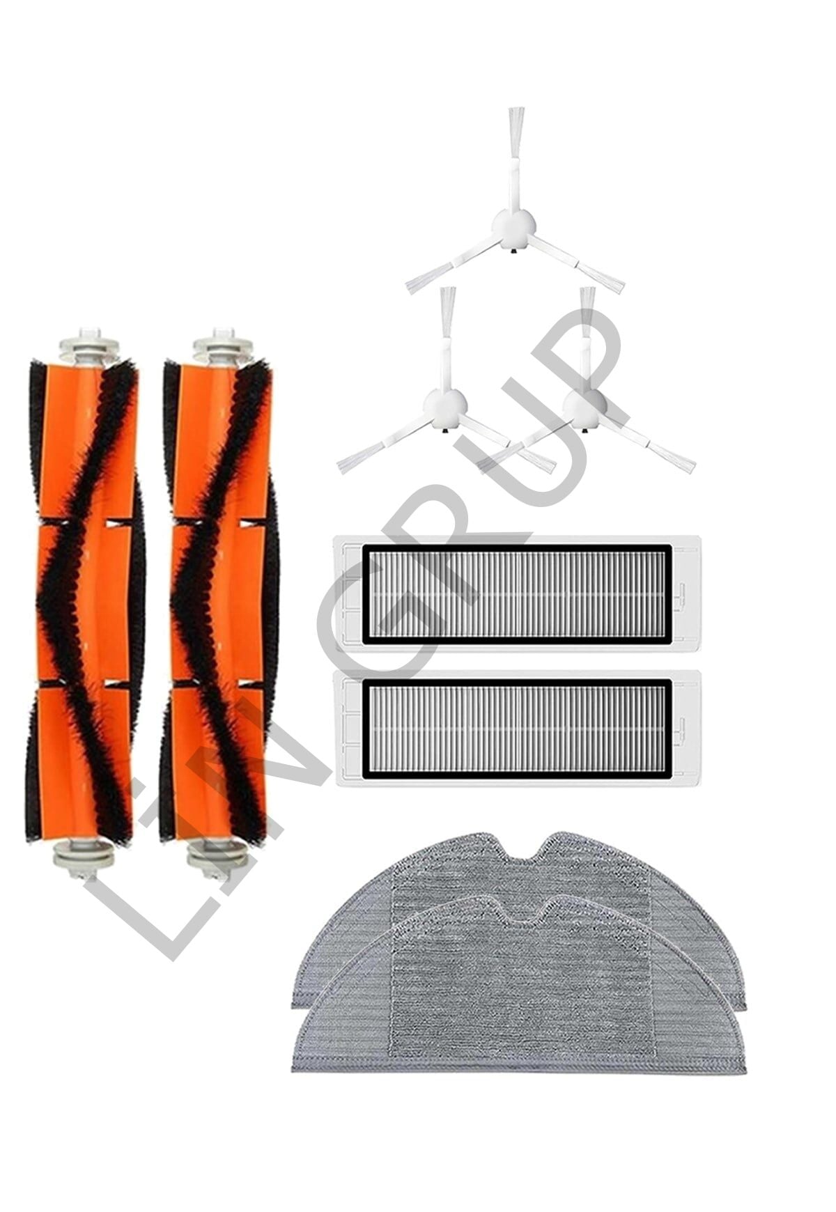 Xiaomi Trouver LDS Robot Süpürge Uyumlu 9'lu Yedek Parça Seti