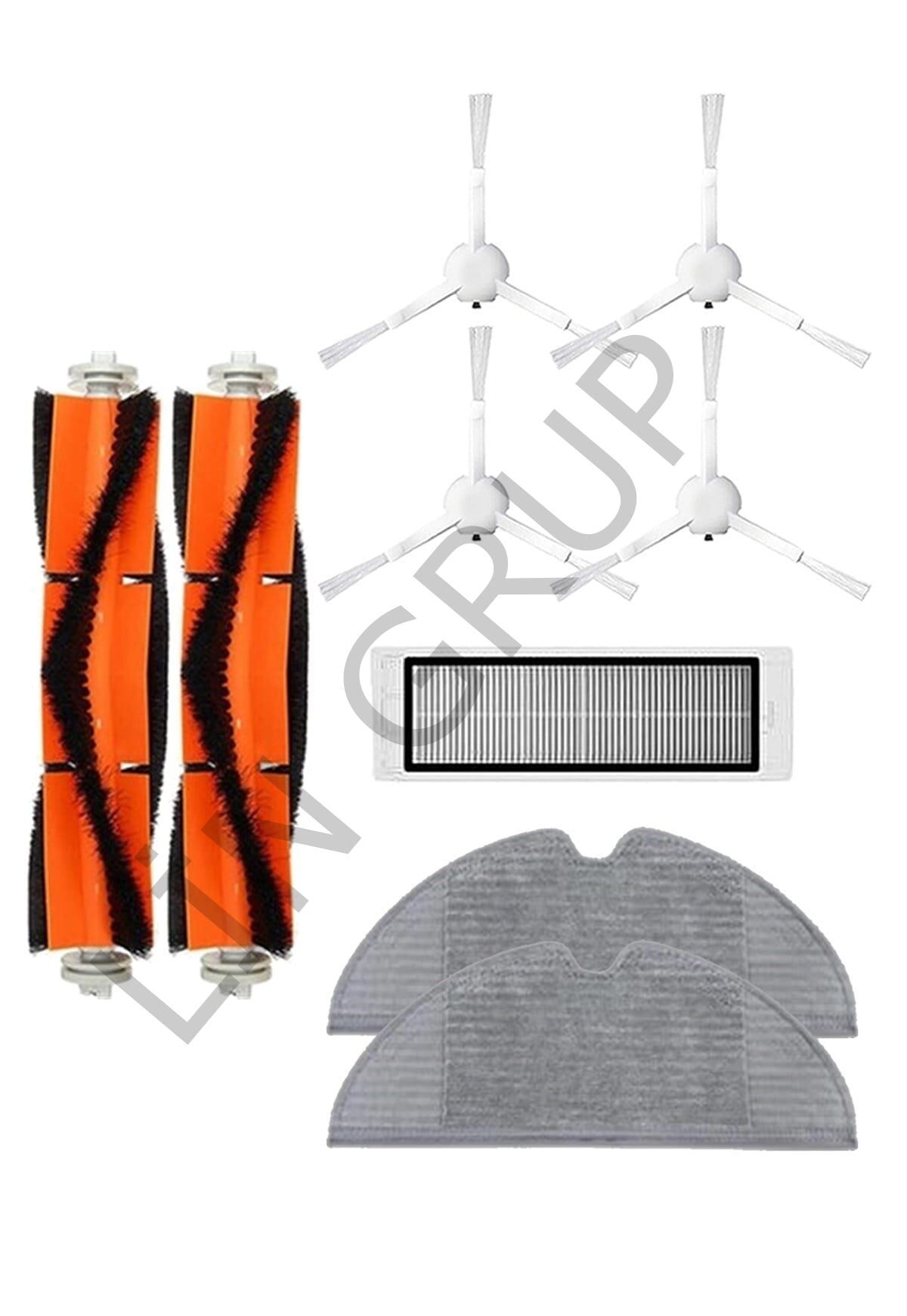 Xiaomi Vacuum Mop 2C  Robot Süpürge Uyumlu 9'lu Yedek Parça Seti