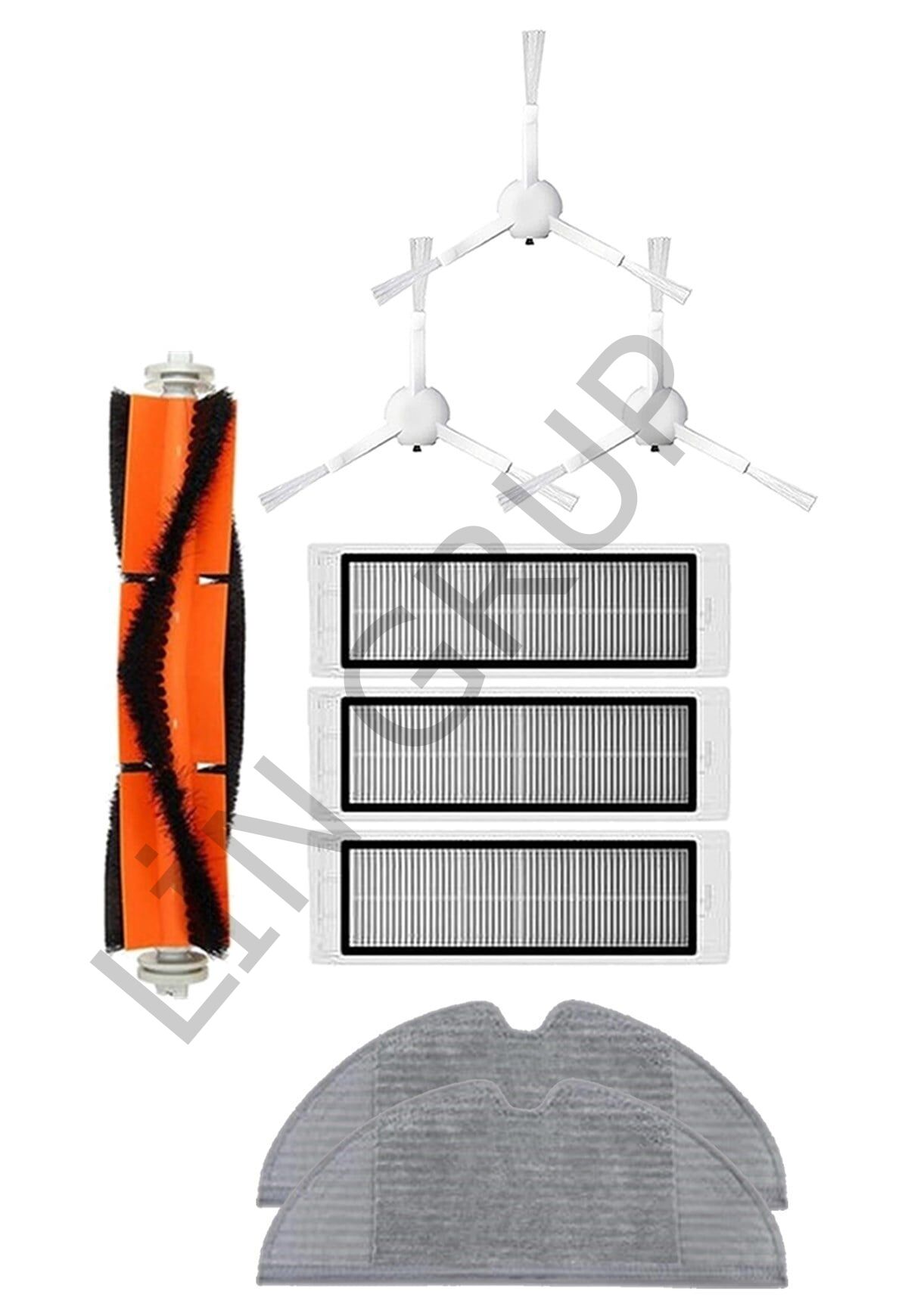 Xiaomi Vacuum Mop 2C  Robot Süpürge Uyumlu 9'lu Yedek Parça Seti