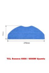 TCL Sweeva 6500 / 6500M Uyumlu 2 Adet Mop paspas Bezi