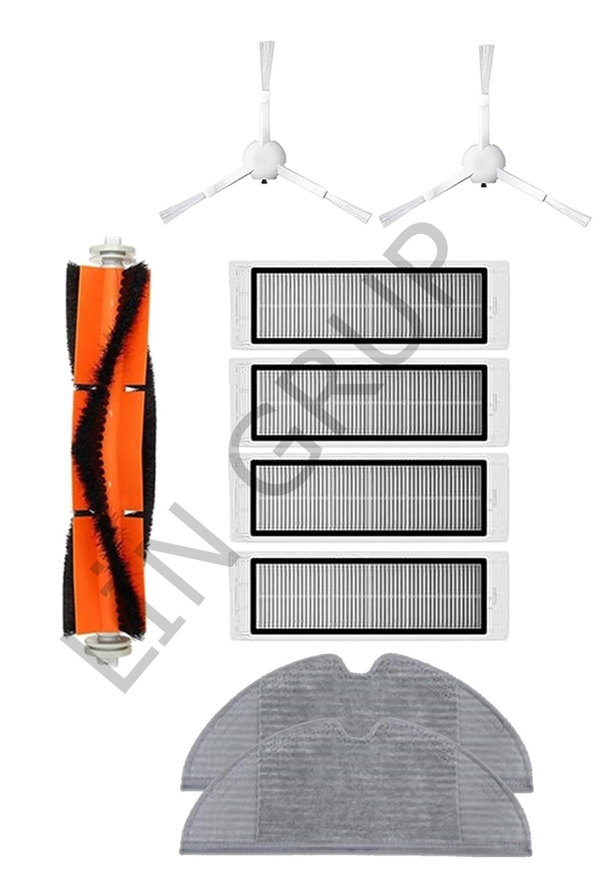 Xiaomi Vacuum Mop 2C  Robot Süpürge Uyumlu 9'lu Yedek Parça Seti