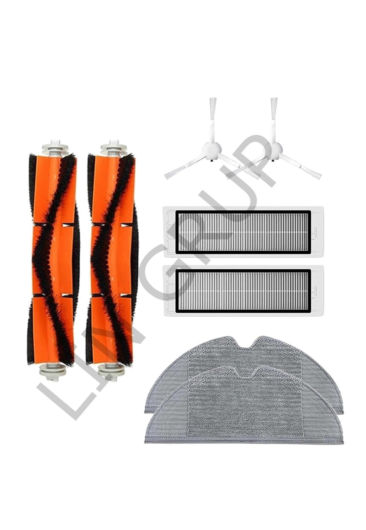 Xiaomi Trouver LDS Robot Süpürge Uyumlu 8'li Yedek Parça Seti