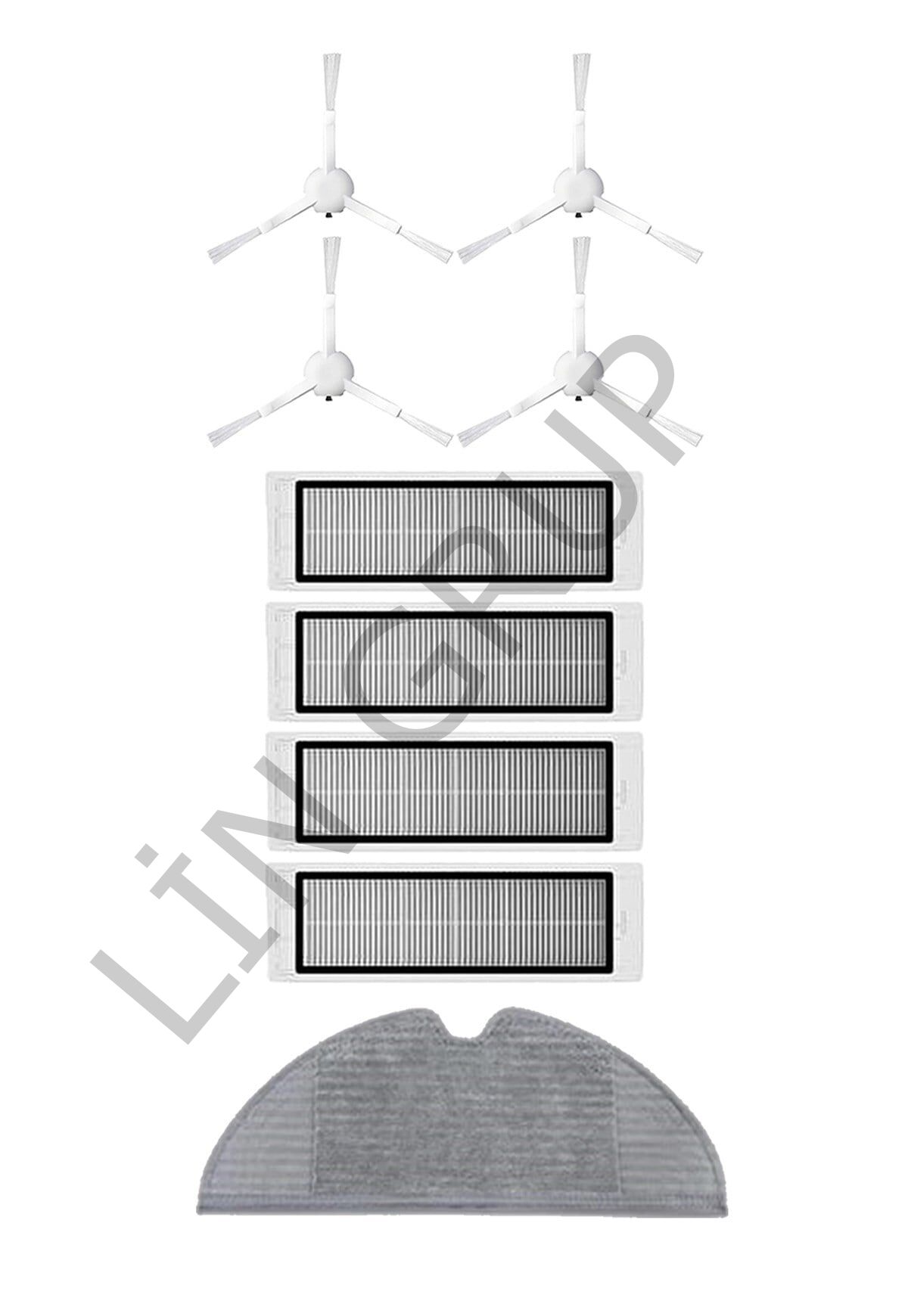 Xiaomi Vacuum Mop 2C  Robot Süpürge Uyumlu 9'lu Yedek Parça Seti