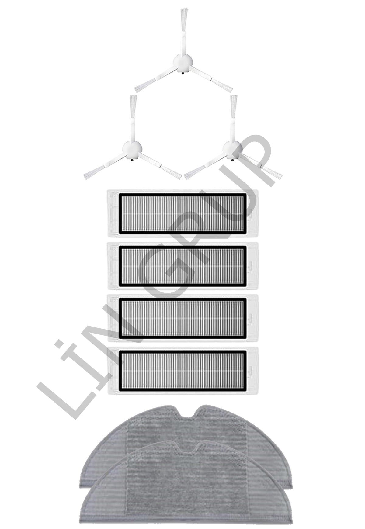 Xiaomi Vacuum Mop 2C  Robot Süpürge Uyumlu 9'lu Yedek Parça Seti