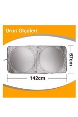 2 adet oto araç güneşlik branda katlanabilir