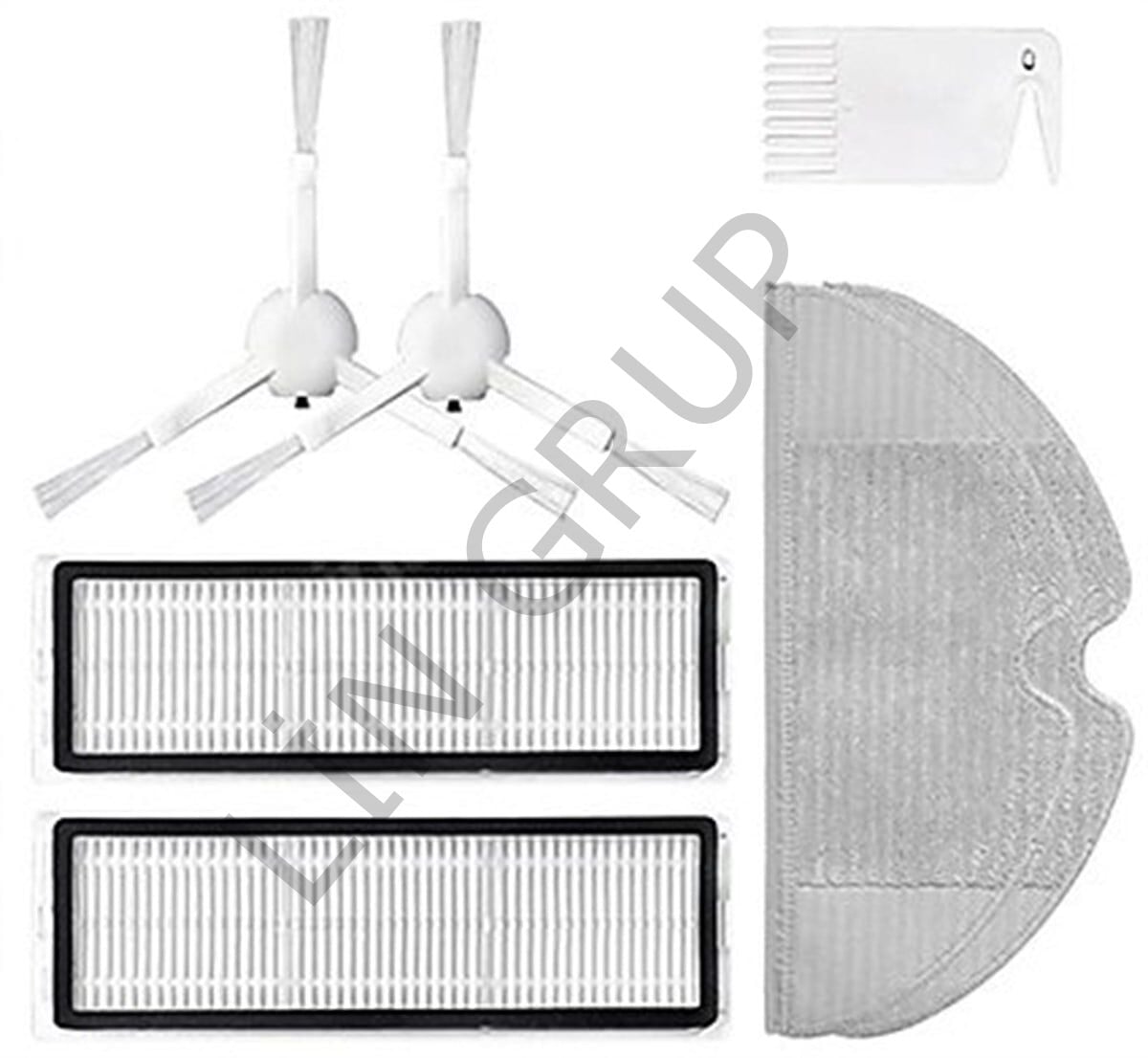 Xiaomi Vacuum Mop 1C (STYTJ01ZHM) Robot Süpürge Uyumlu 7'li Yedek Parça Seti