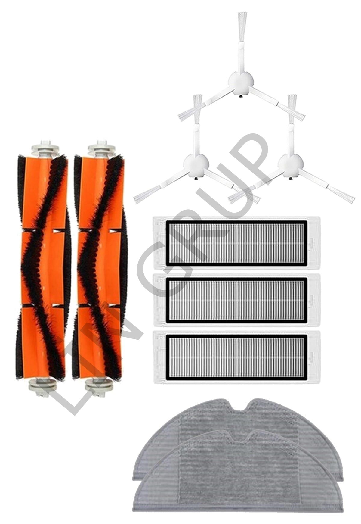 Xiaomi Vacuum Mop 2C  Robot Süpürge Uyumlu 10'lu Yedek Parça Seti