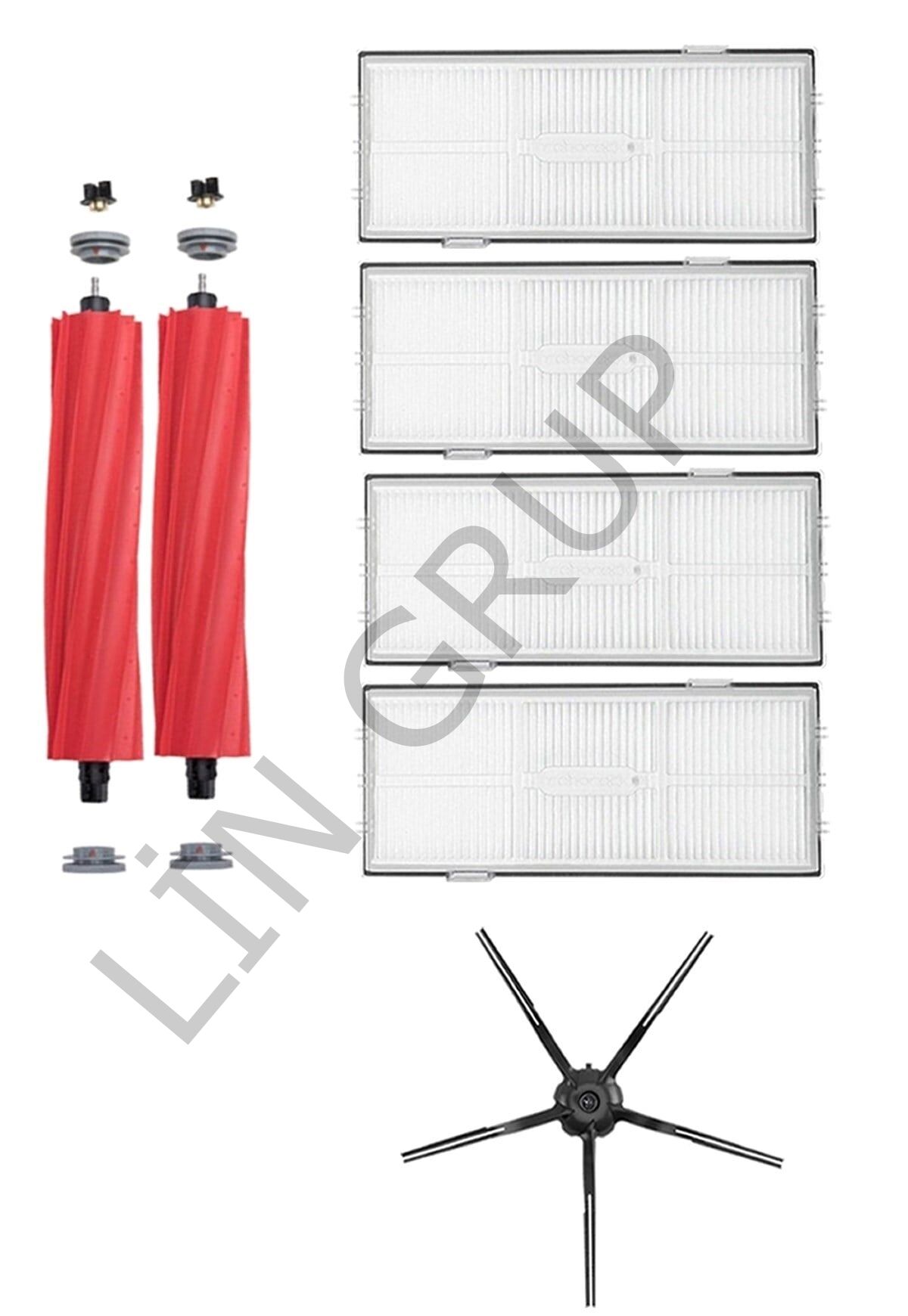 Roborock S7 Max V Robot Süpürge Uyumlu 7'li Yedek Parça Seti