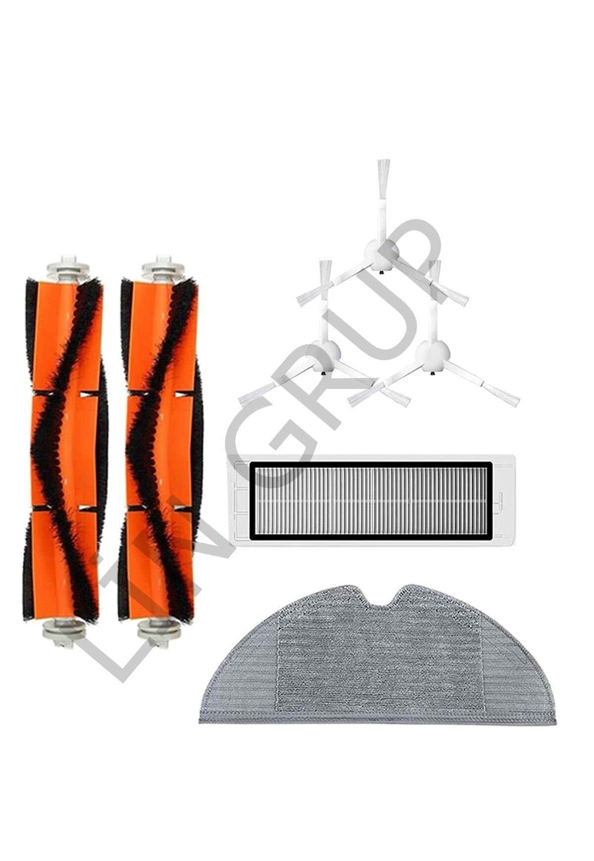 Xiaomi Trouver LDS Robot Süpürge Uyumlu 7'li Yedek Parça Seti