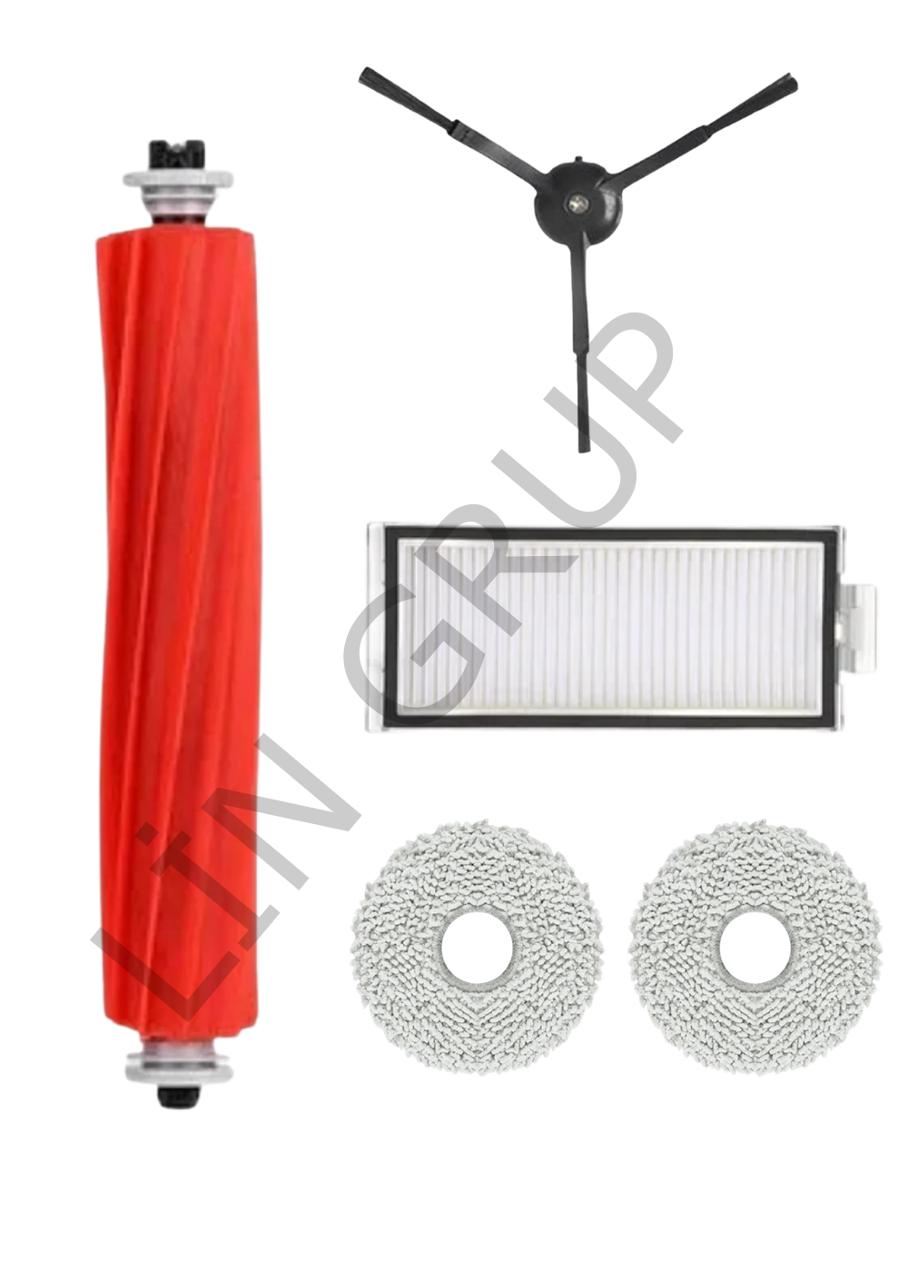 Roborock Q Revo Pro Robot Süpürge Uyumlu 5'li Yedek Parça Seti