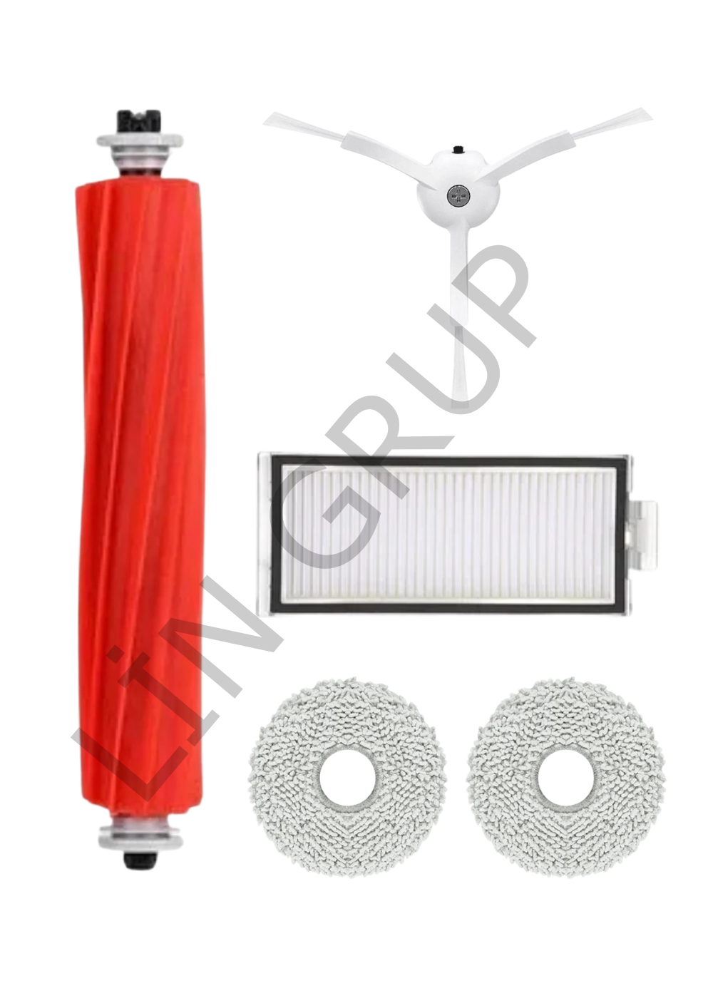 Roborock Q Revo Pro Robot Süpürge Uyumlu 5'li Yedek Parça Seti