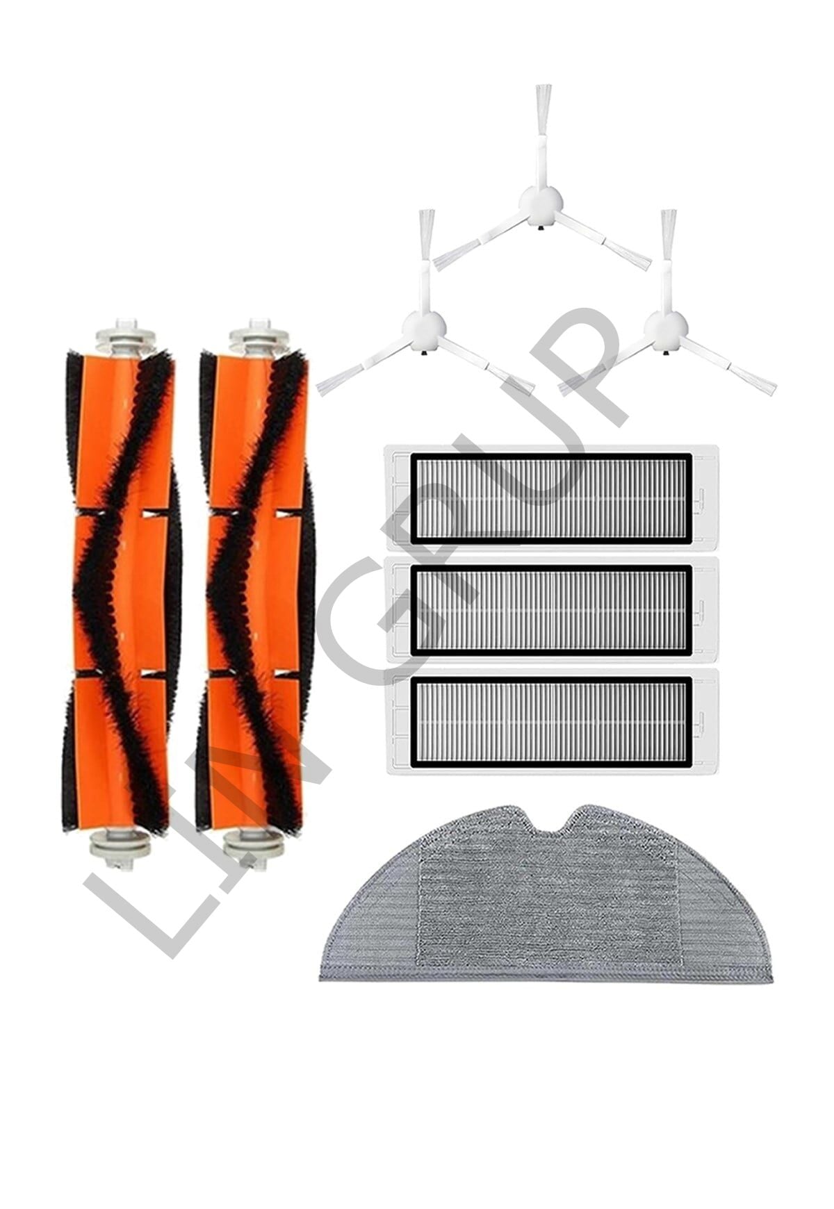 Xiaomi Trouver LDS Robot Süpürge Uyumlu 9'lu Yedek Parça Seti