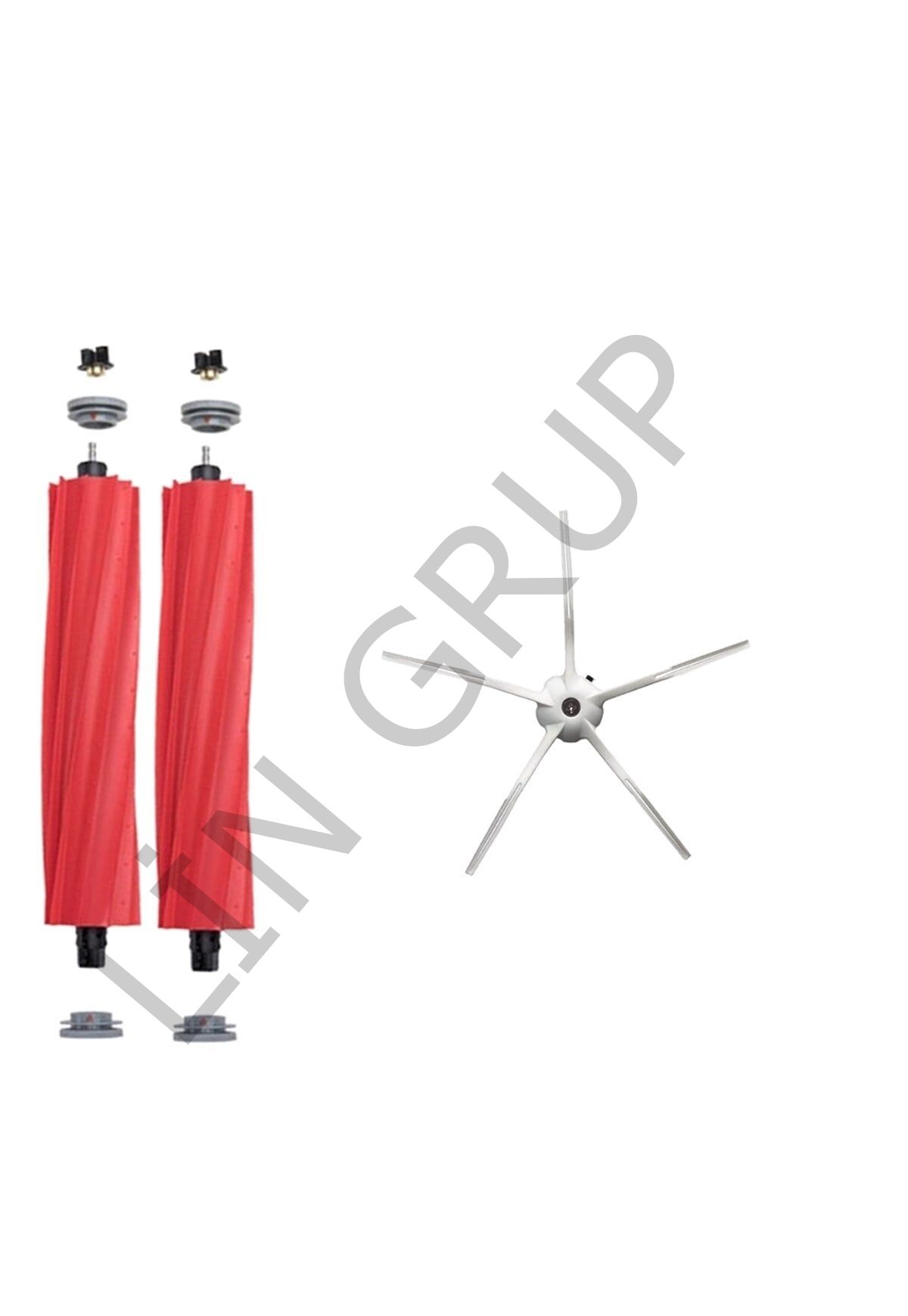 Roborock S7 Max V Robot Süpürge Uyumlu 3'lü Yedek Parça Seti