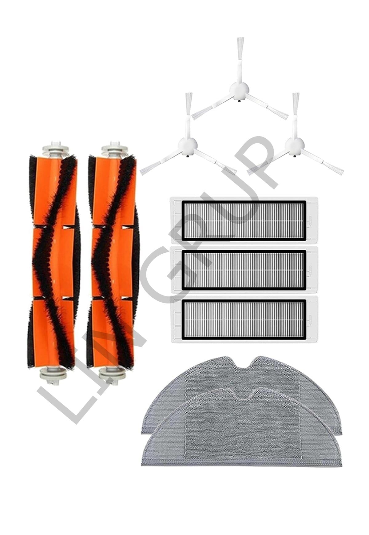 Xiaomi Trouver LDS Robot Süpürge Uyumlu 10'lu Yedek Parça Seti