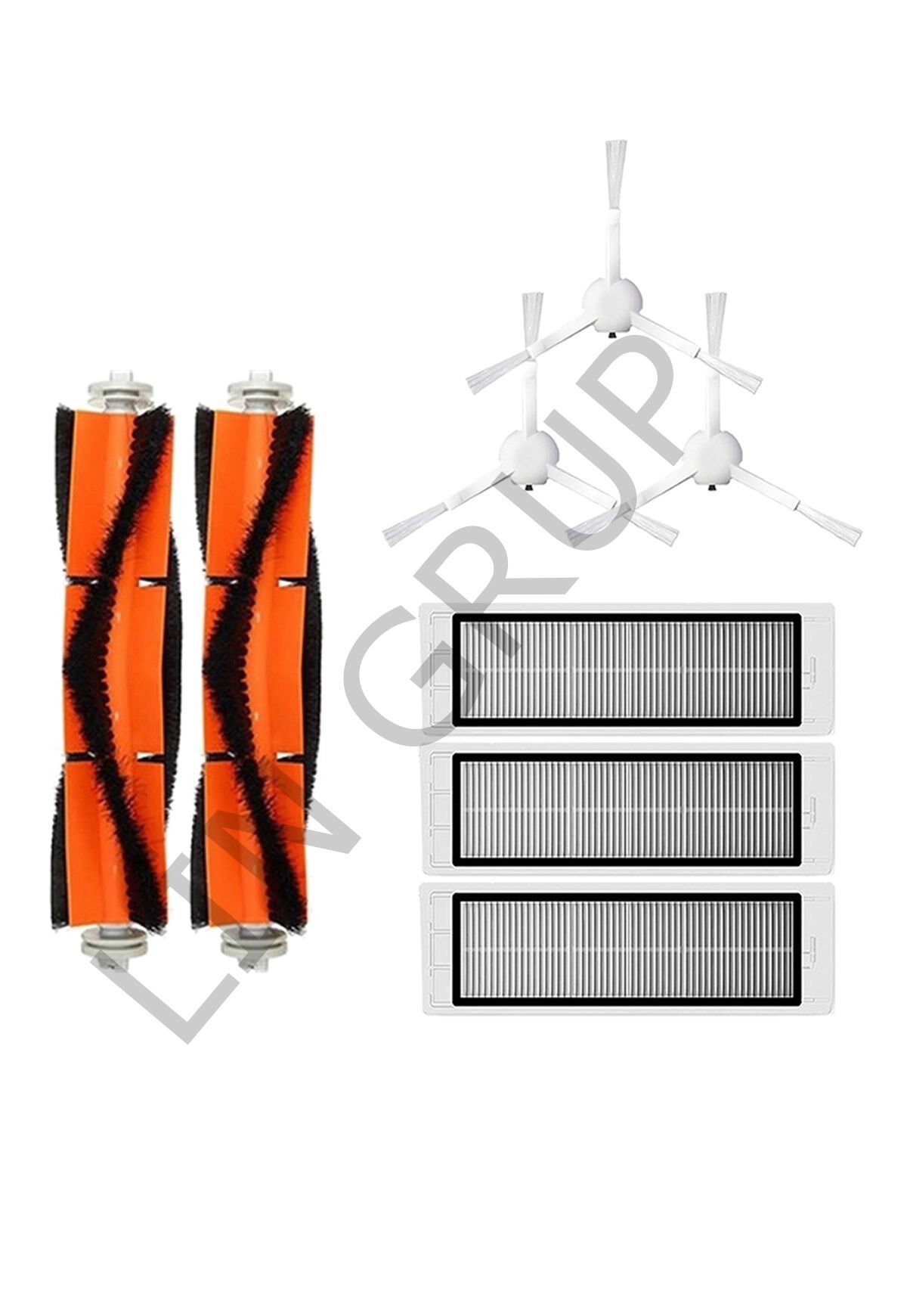 Xiaomi Trouver LDS Robot Süpürge Uyumlu 8'li Yedek Parça Seti