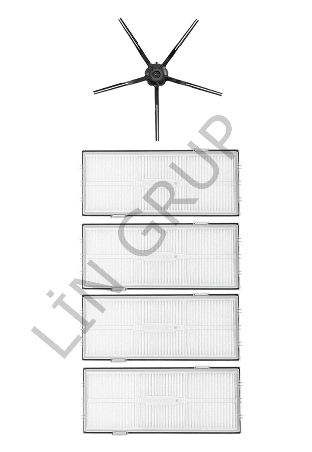 Roborock S7 Max V Robot Süpürge Uyumlu 5'li Yedek Parça Seti