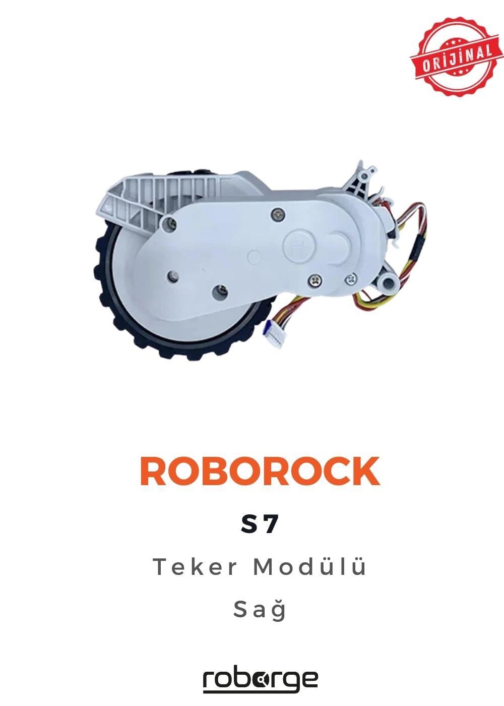 Roborock S7 Robot Süpürge Uyumlu Teker Modülü - Sağ - Beyaz - Orijinal Ürün