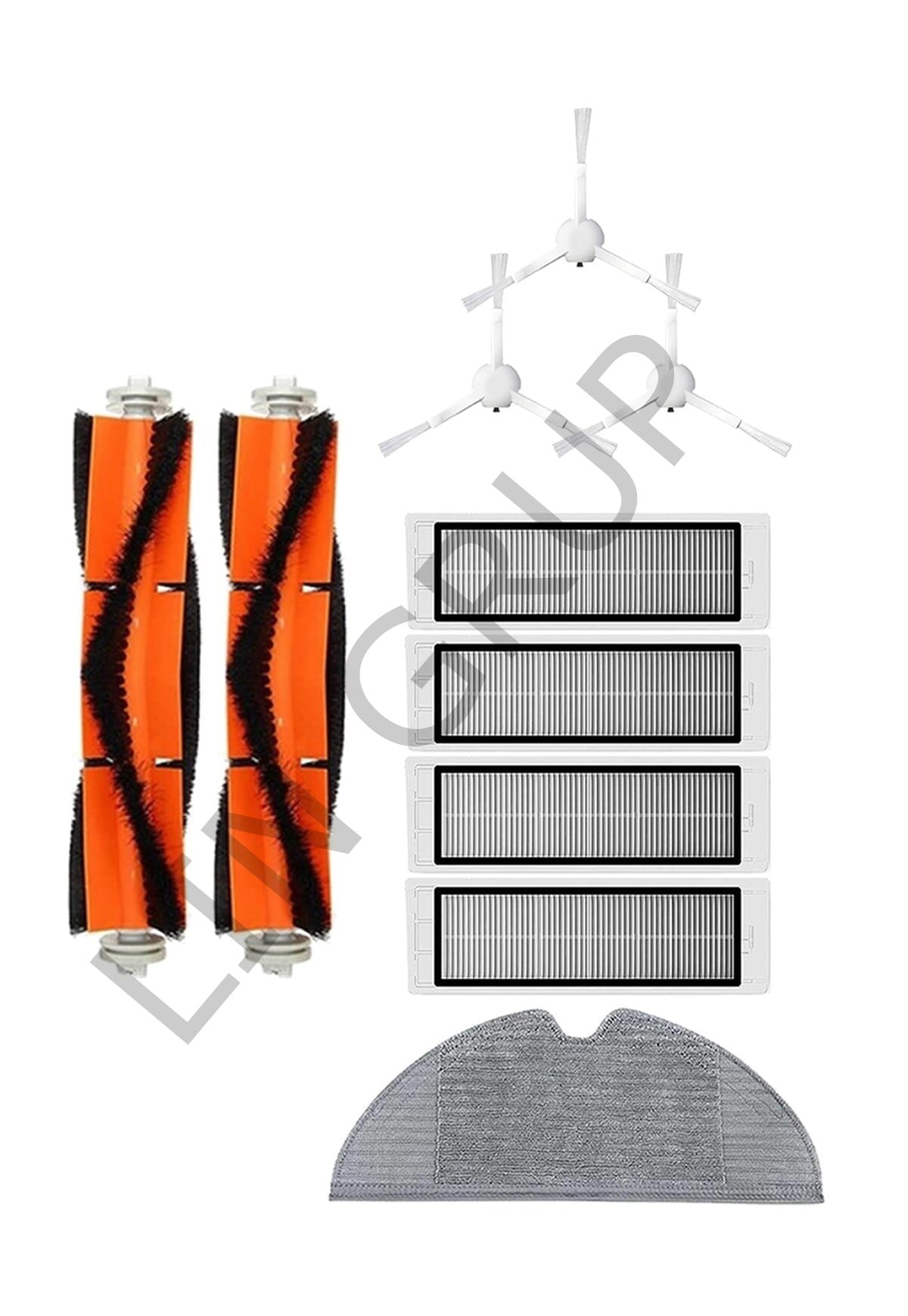 Xiaomi Trouver LDS Robot Süpürge Uyumlu 10'lu Yedek Parça Seti