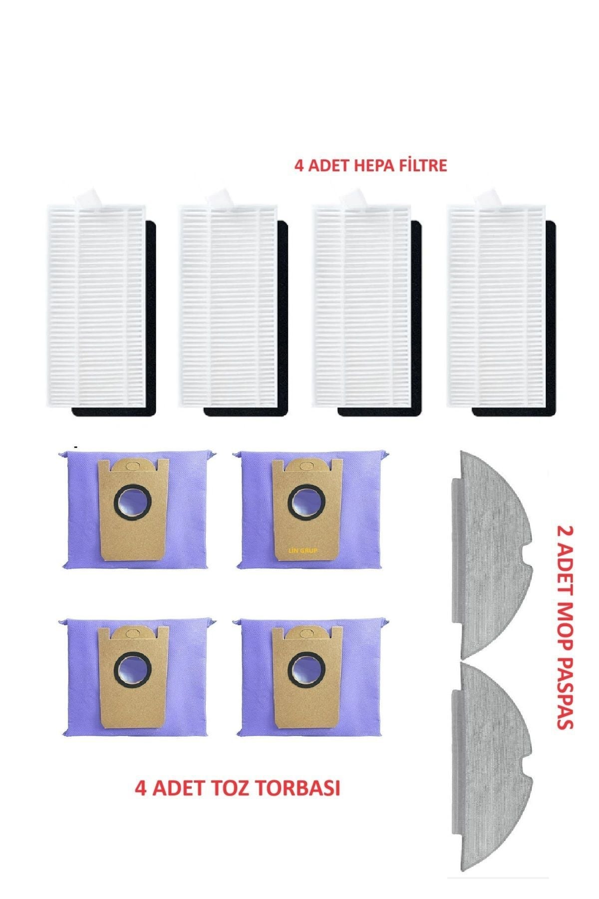 Anker Eufy Robovac Clean L35 LR30 Hybrid Set (Yedek Filtre Toz Torbası Paspas)