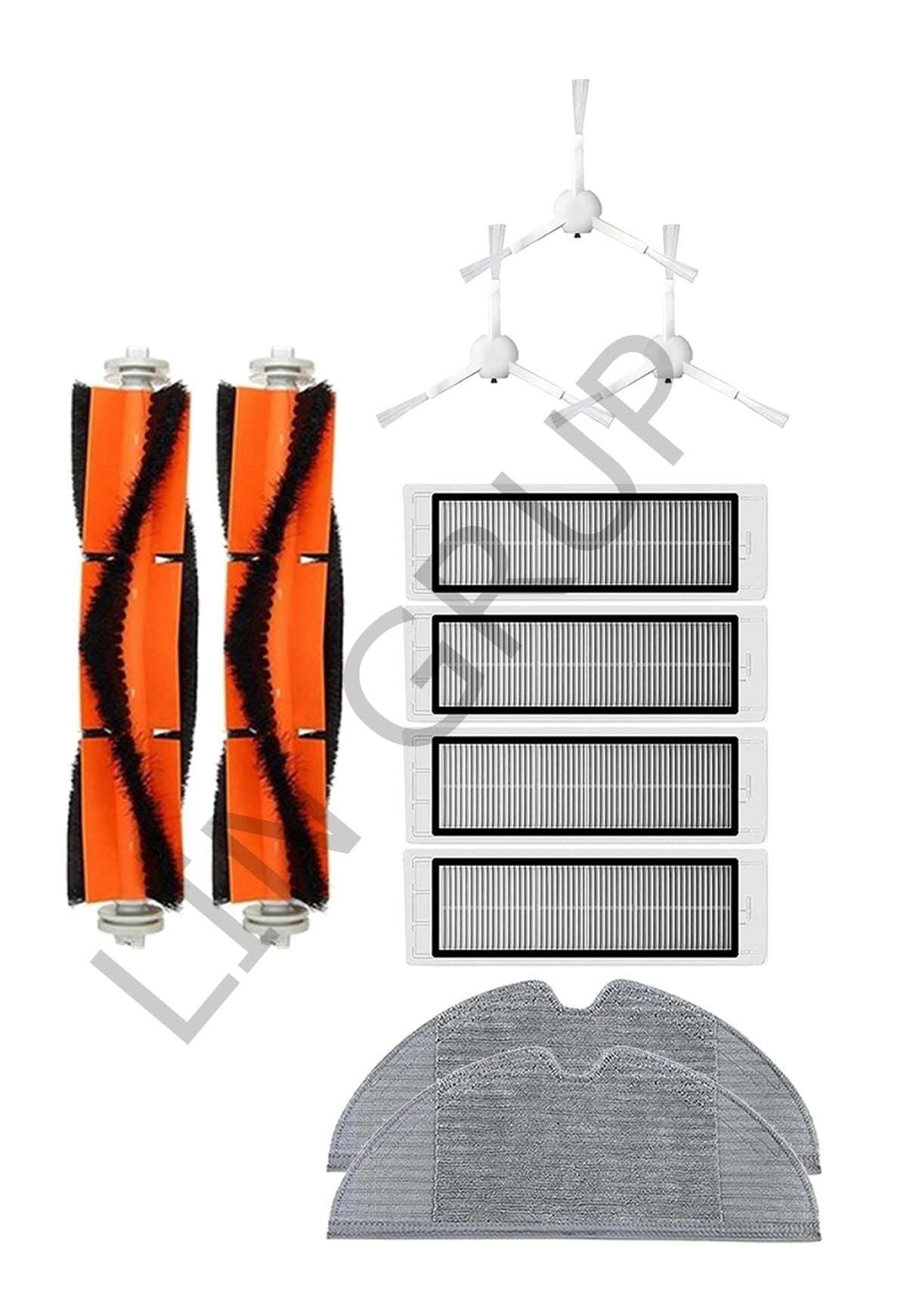 Xiaomi Trouver LDS Robot Süpürge Uyumlu 11'li Yedek Parça Seti