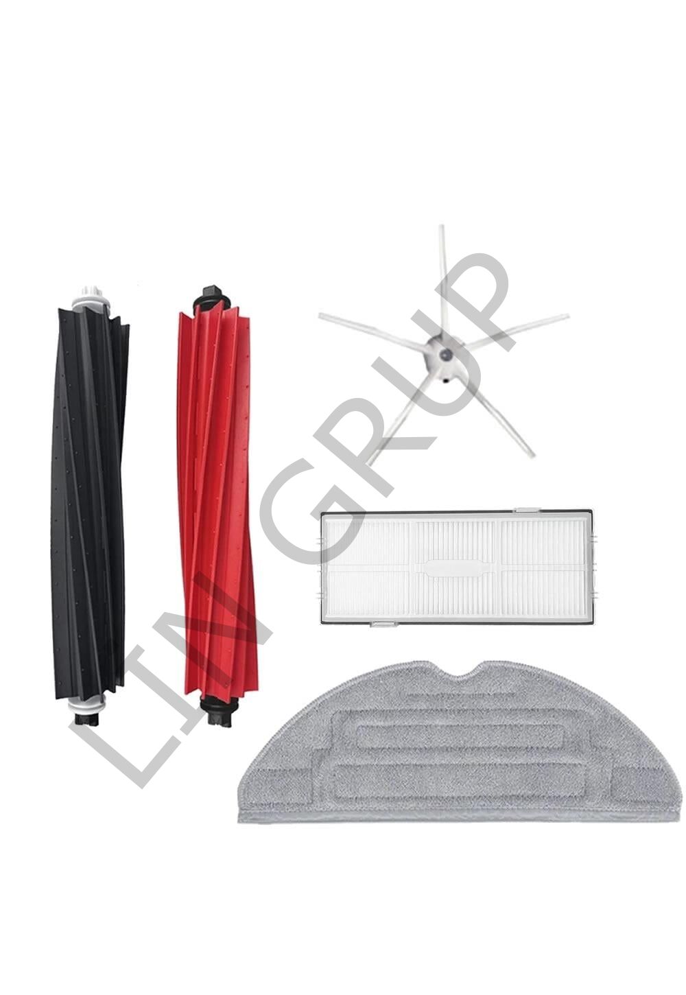 Roborock S8 + Robot Süpürge Uyumlu 5'li Yedek Parça Seti