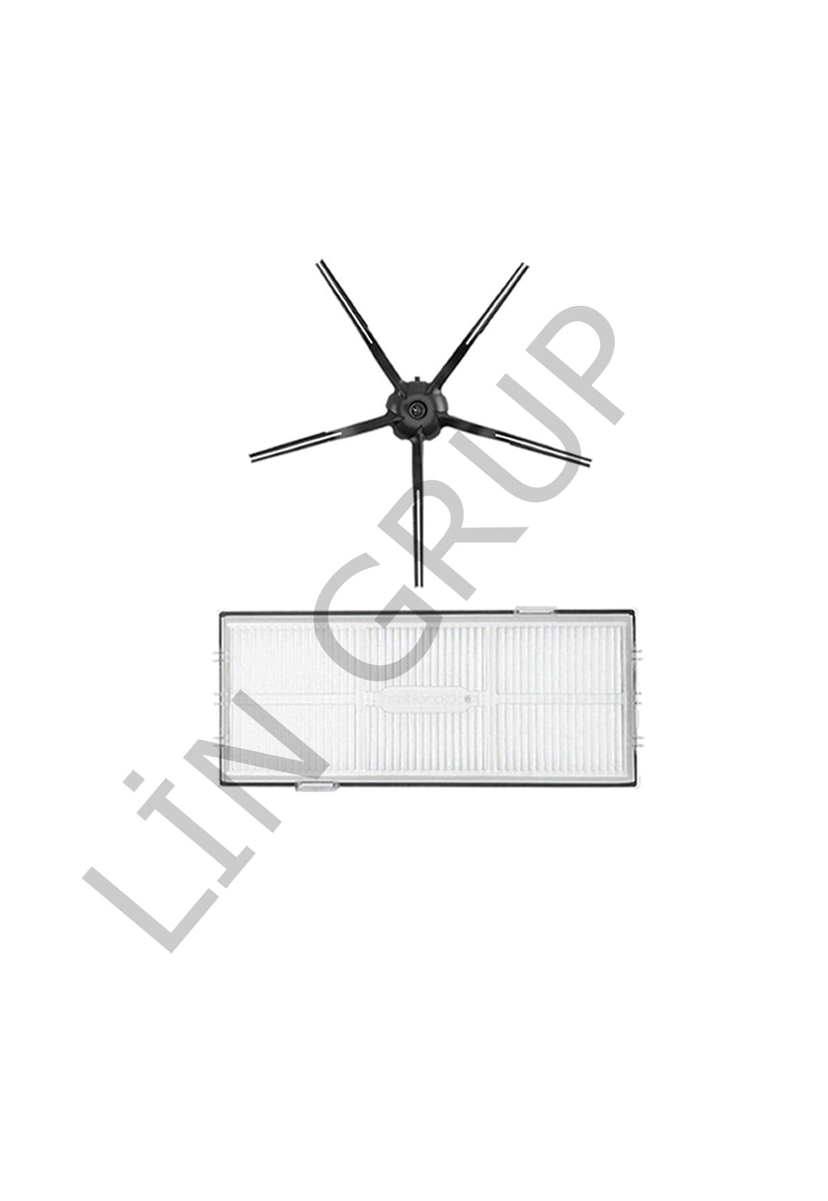 Roborock S7 Max V Robot Süpürge Uyumlu 2'li Yedek Parça Seti