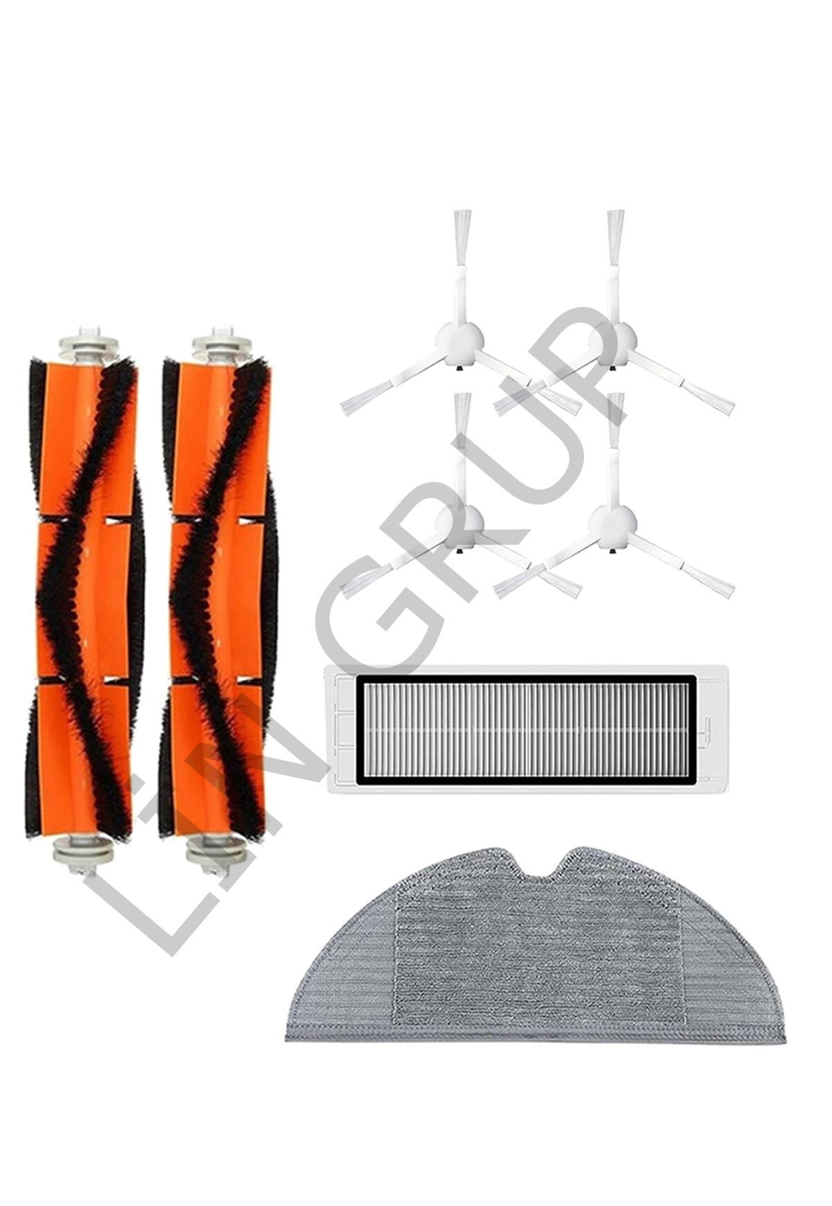 Xiaomi Trouver LDS Robot Süpürge Uyumlu 8'li Yedek Parça Seti