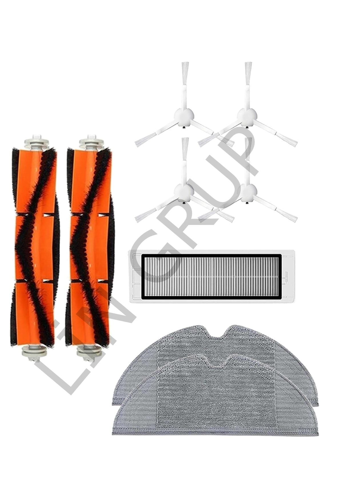 Xiaomi Trouver LDS Robot Süpürge Uyumlu 9'lu Yedek Parça Seti