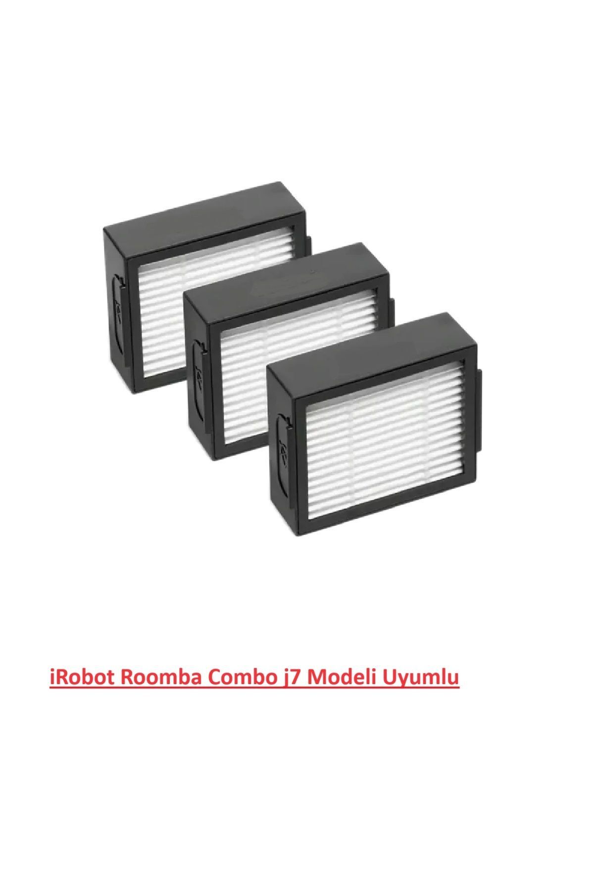 iRobot Roomba Combo j7 serisi Uyumlu  3’lü Hepa Filtre seti