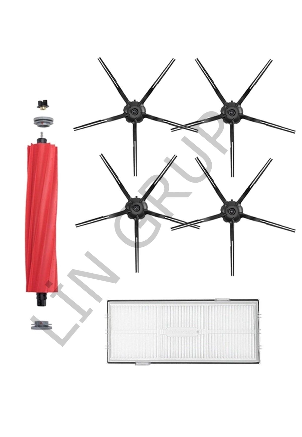 Roborock S7 Max V Robot Süpürge Uyumlu 6'lı Yedek Parça Seti