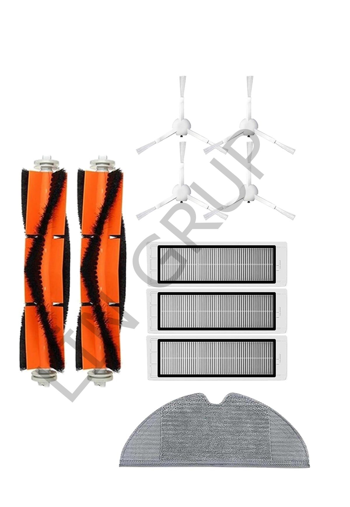 Xiaomi Trouver LDS Robot Süpürge Uyumlu 10'lu Yedek Parça Seti