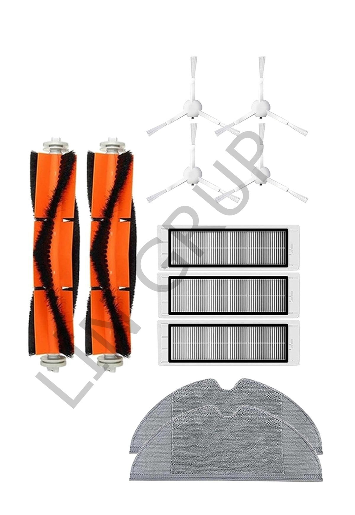 Xiaomi Trouver LDS Robot Süpürge Uyumlu 11'li Yedek Parça Seti