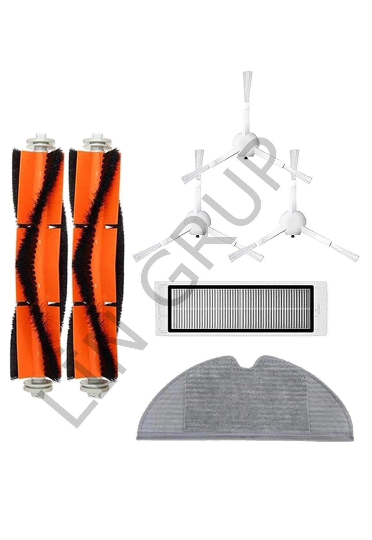 Xiaomi Vacuum Mop 1C (STYTJ01ZHM) Robot Süpürge Uyumlu 7'li Yedek Parça Seti