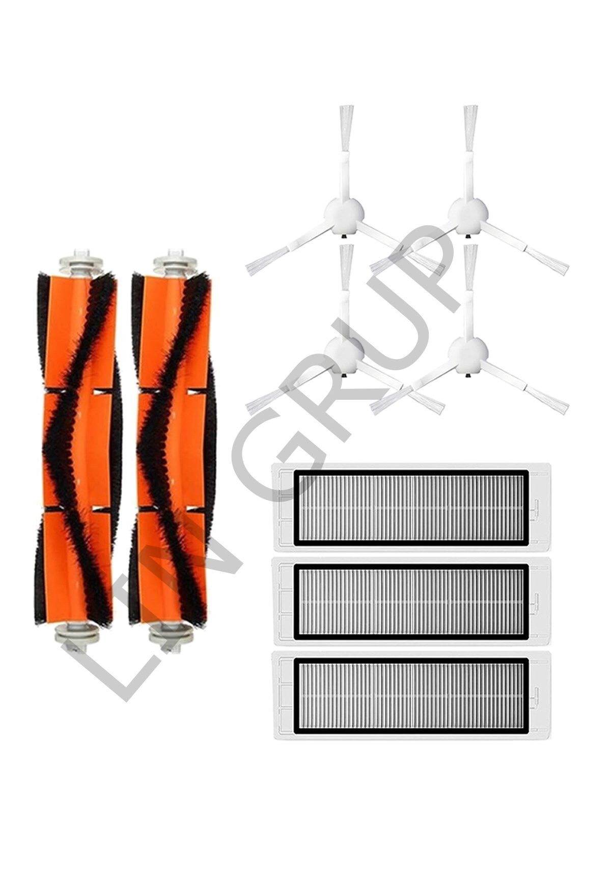 Xiaomi Trouver LDS Robot Süpürge Uyumlu 9'lu Yedek Parça Seti