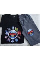 Brawl Stars Çocuk Alt Üst Takım Tişört Şort Pamuklu
