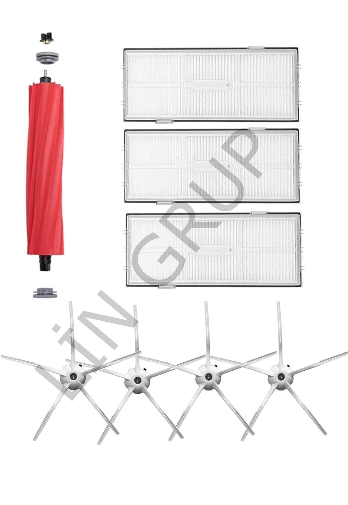Roborock S7 Max V Robot Süpürge Uyumlu 8'li Yedek Parça Seti