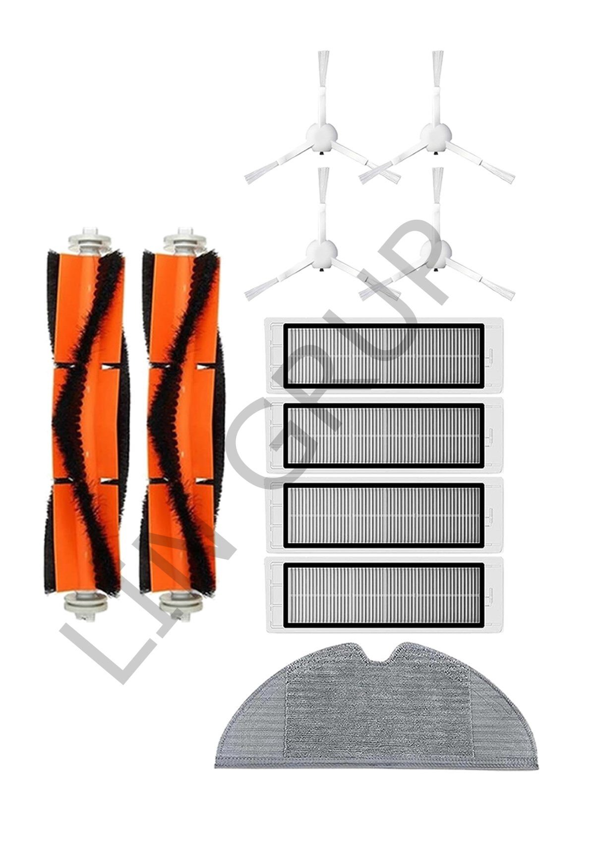 Xiaomi Trouver LDS Robot Süpürge Uyumlu 11'li Yedek Parça Seti