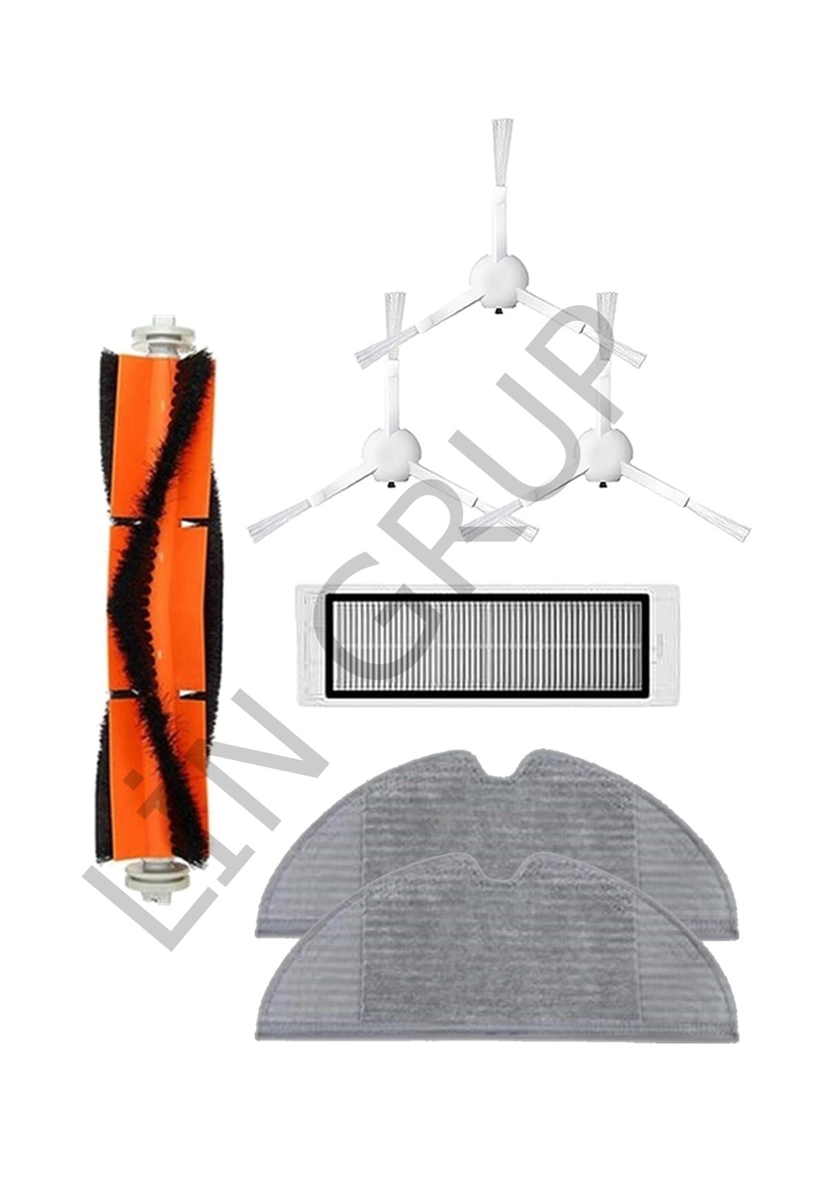 Xiaomi Vacuum Mop 1C (STYTJ01ZHM) Robot Süpürge Uyumlu 7'li Yedek Parça Seti