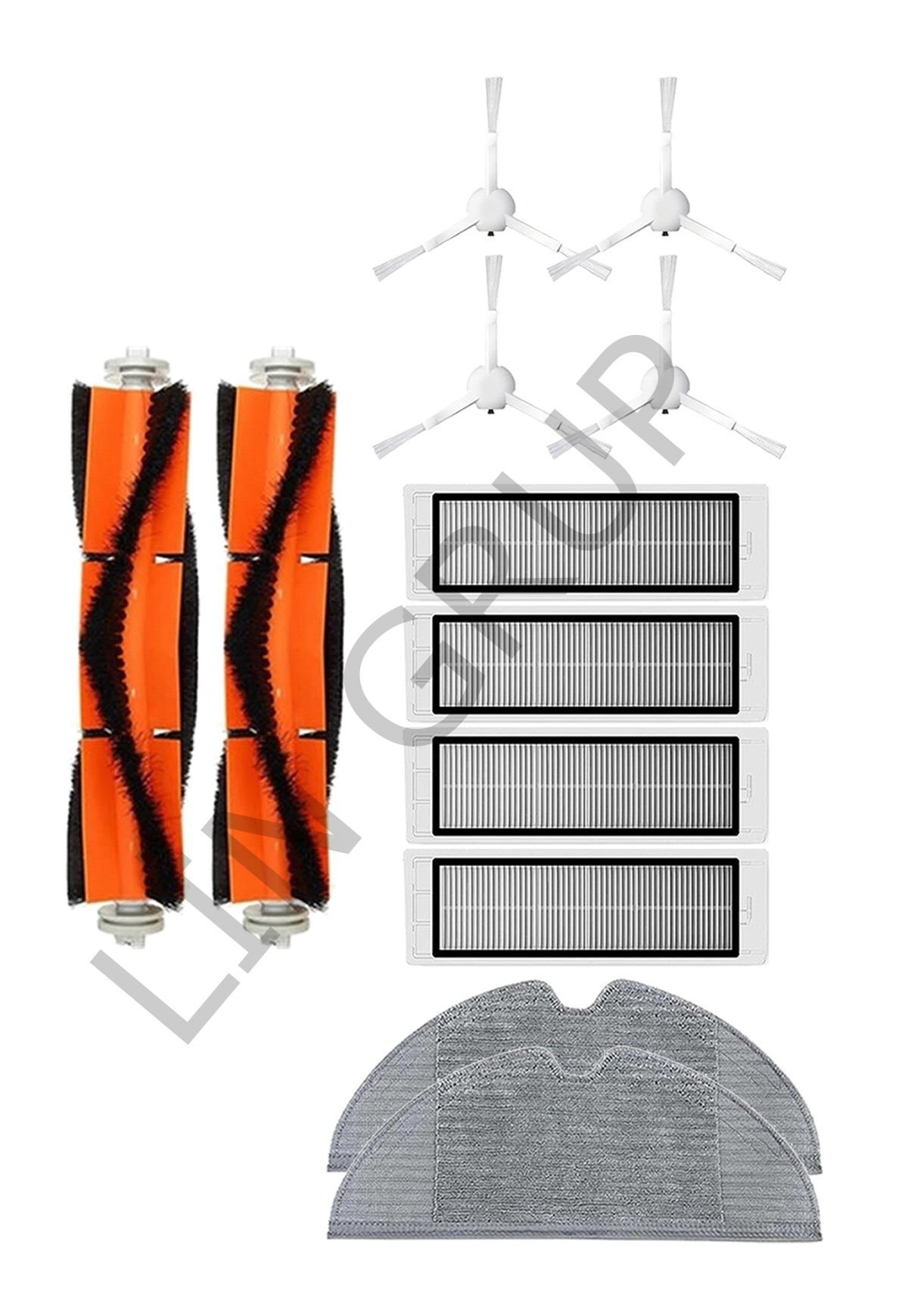 Xiaomi Trouver LDS Robot Süpürge Uyumlu 12'li Yedek Parça Seti