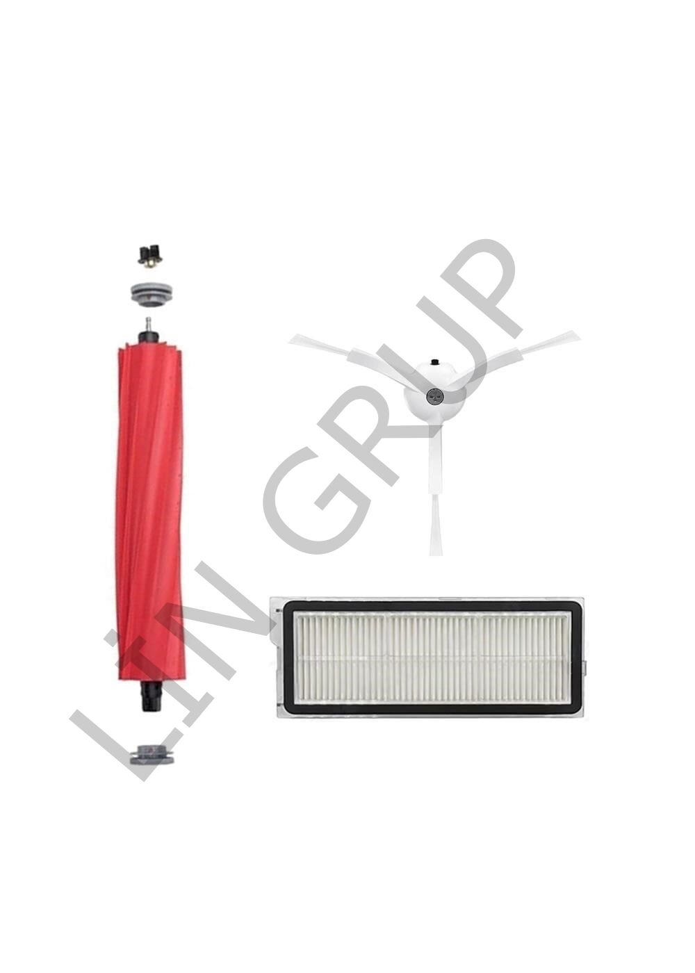 Roborock Q Revo Plus Robot Süpürge Uyumlu 3'lü Yedek Parça Seti