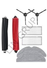 Roborock S8 + Robot Süpürge Uyumlu 8'li Yedek Parça Seti