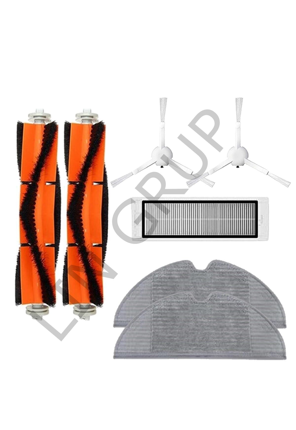 Xiaomi Vacuum Mop 1C (STYTJ01ZHM) Robot Süpürge Uyumlu 7'li Yedek Parça Seti