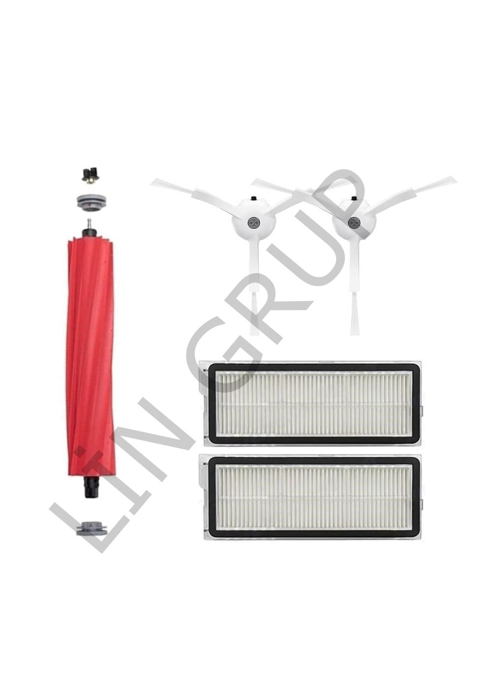 Roborock Q Revo Plus  Robot Süpürge Uyumlu 5'li Yedek Parça Seti