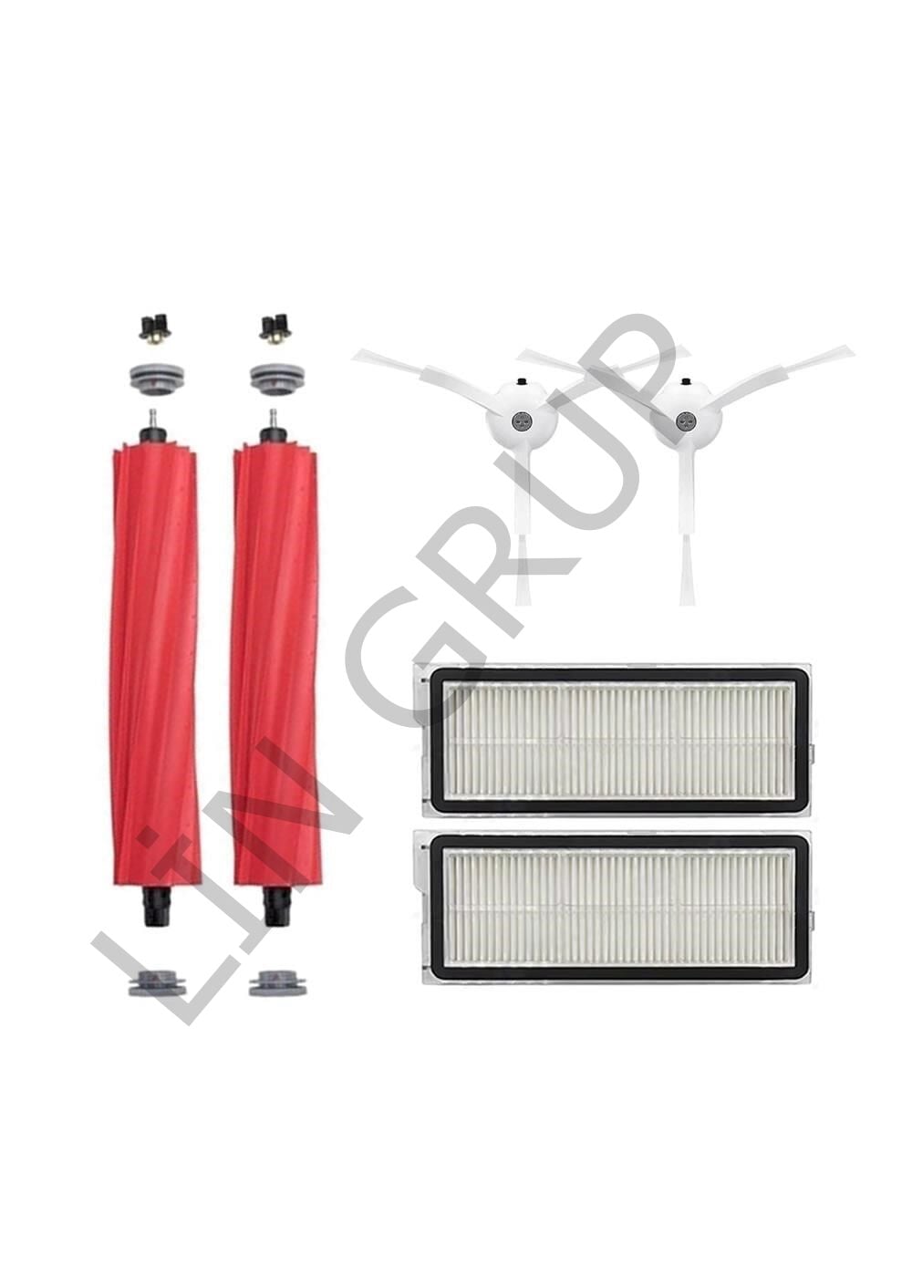 Roborock Q Revo Plus Robot Süpürge Uyumlu 6'lı Yedek Parça Seti