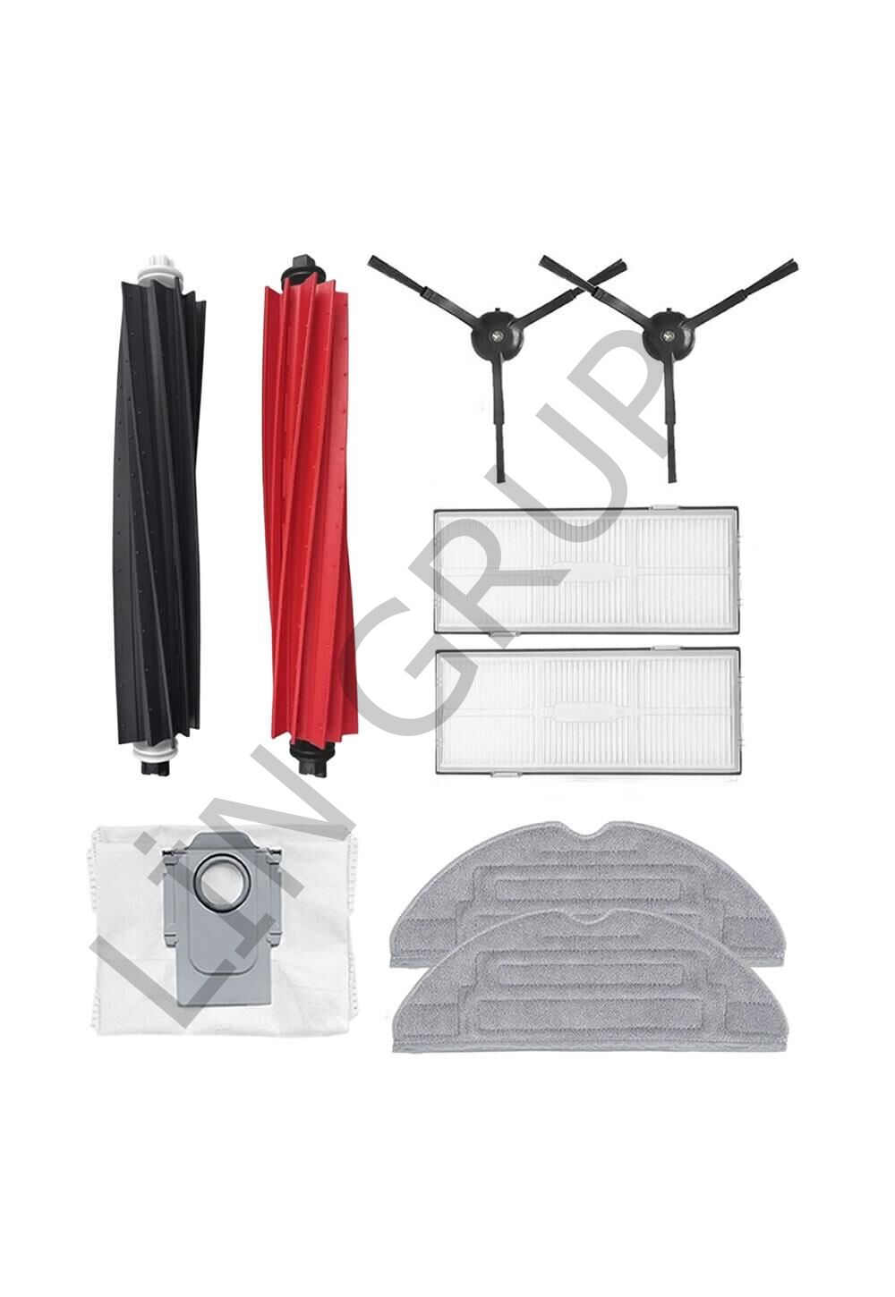 Roborock S8+ Robot Süpürge Uyumlu 9'lu Yedek Parça Seti