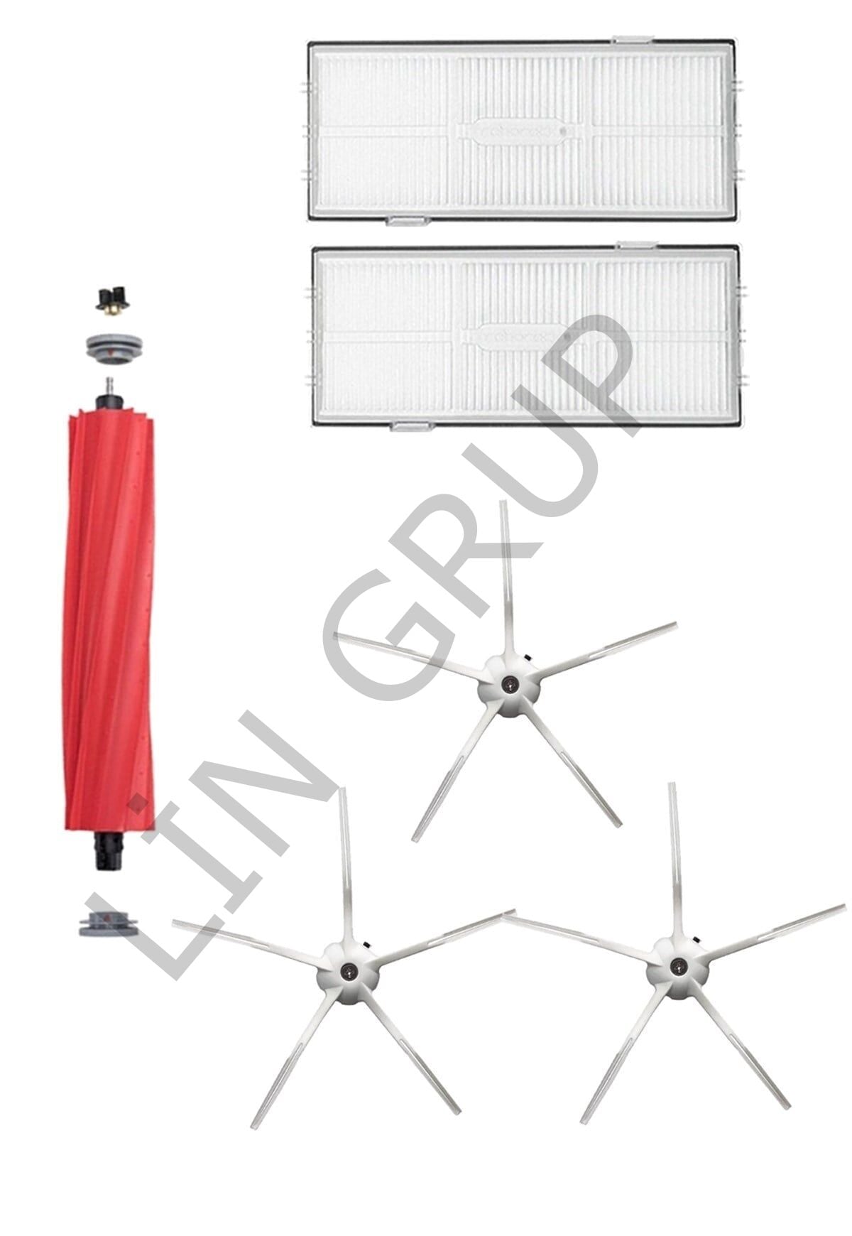 Roborock S7 Max V Robot Süpürge Uyumlu 6'lı Yedek Parça Seti