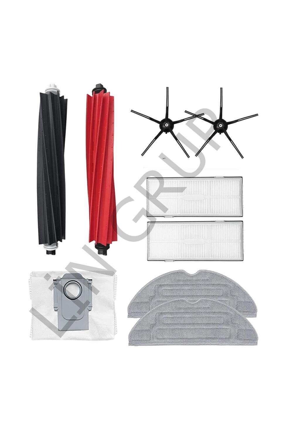 Roborock S8+ Robot Süpürge Uyumlu 9'lu Yedek Parça Seti