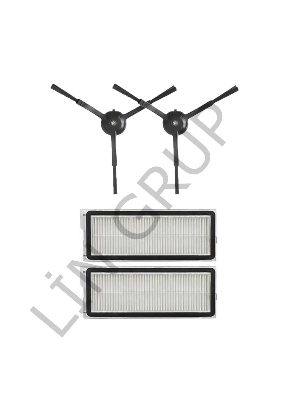 Roborock Q Revo Plus Robot Süpürge Uyumlu 4'lü Yedek Parça Seti